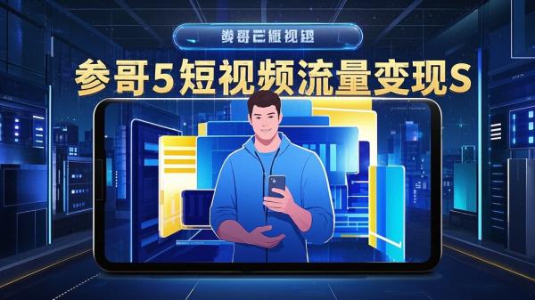 [原创]参哥5短视频流量变现S[吾爱独家]