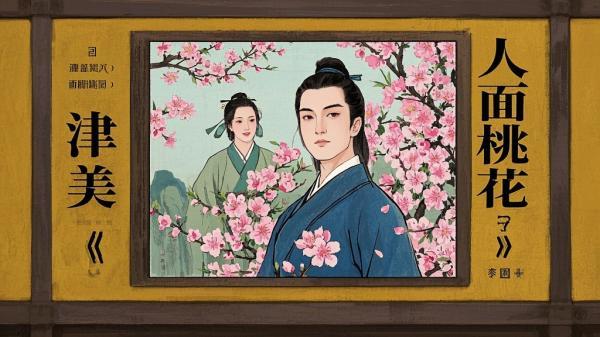 [原创]人面桃花[天津人民美术出版社][绘画 高云 席剑明][黄版][独家]