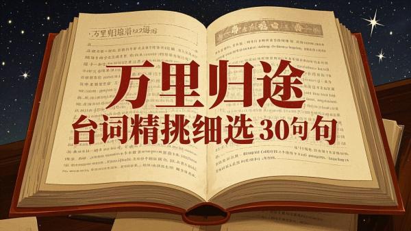 [原创]万里归途台词精挑细选30句[吾爱独家]
