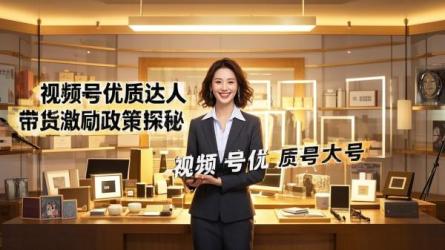 [原创]视频号优质达人带货激励政策