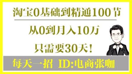 拿铁·淘宝电商入门到精通（新手篇+运营篇）-课程-网盘资源分享