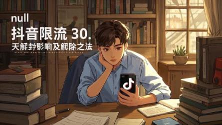 [原创]抖音限流30天解封后有影响吗？限流30天怎么解除？