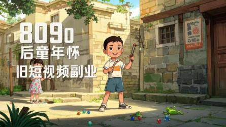 [原创]8090后童年时间，怀旧短视频副业项目