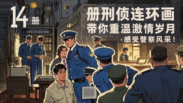 14 册刑侦连环画，带你重温激情岁月，感受警察风采！[原创]