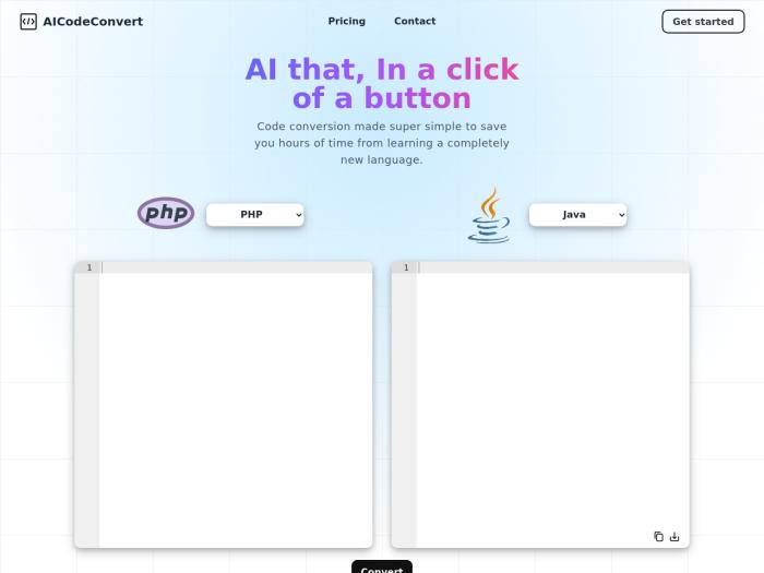 AICodeConverter 代码转换[吾爱神器]