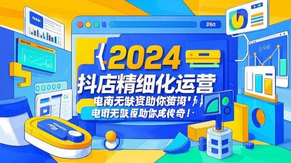 2024抖店精细化运营，电商无缺资源助你成传奇！[原创]