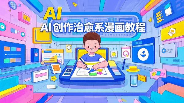 [原创]AI 助力快速创作治愈系漫画，轻松达成日入几张，小白必看保姆级教程![吾爱独家]