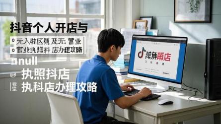 [原创]抖音个人开店和0元入驻的区别是什么？抖店没有营业执照如何办理？