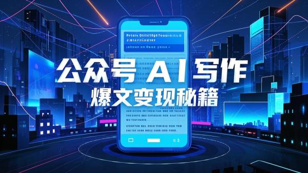 [原创]公众号AI爆文写作变现项目，写作爆文变现的秘籍[吾爱独家]