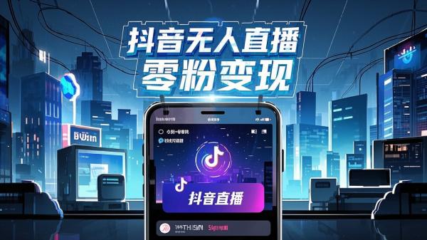 [原创]抖音无人直播挂载小程序，零粉号一天变现二百多，不违规也不封号，一场挂十个小时起步【揭秘】[吾爱独家]