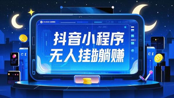 [原创]抖音小程序无人挂播，一天躺赚3000，0粉手机可搭建，不违规不限流，小白一看就会[吾爱独家]
