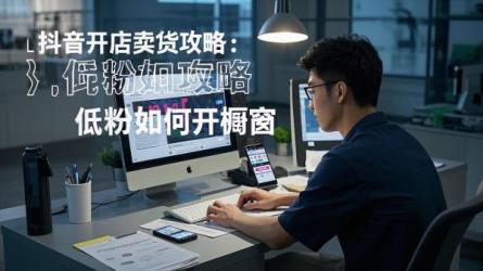 [原创]如何在抖音上开店卖货？不够1000粉丝怎么开橱窗？