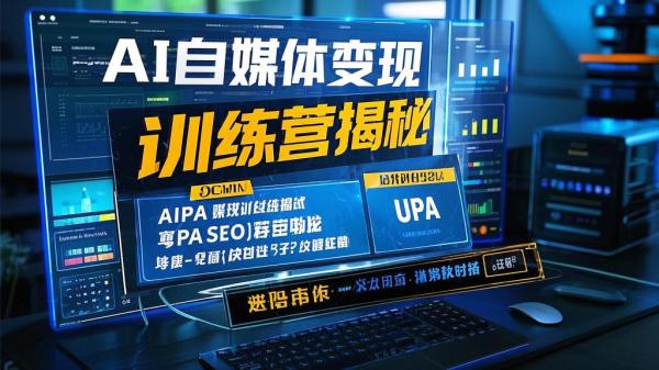 [原创]AI自媒体RPA变现训练营写作变现AI使用SEO多平台运营RPA自动化[吾爱独家]