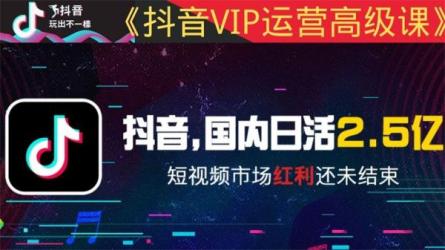 抖音电商VIP内部培训课程，价值580元-课程-网盘资源分享