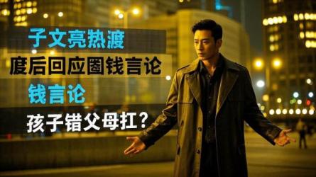 [原创]热渡过后于文亮终于回应圈钱言论！孩子的错照旧由怙恃来扛