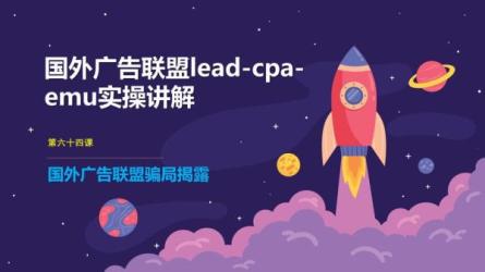 收费1980的最新国外LEAD广告联盟搬砖项目，单号一天30刀-课程-网盘资源分享