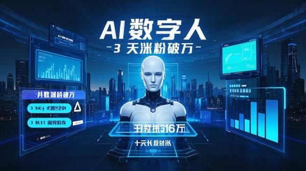 [原创]AI数字人黑科技，3天涨粉破万，单日变现1k[吾爱独家]