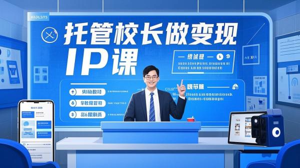 [原创]托管校长做个变现IP，托管校长自媒体运营课，利用短视频实现校区利润翻番[吾爱独家]