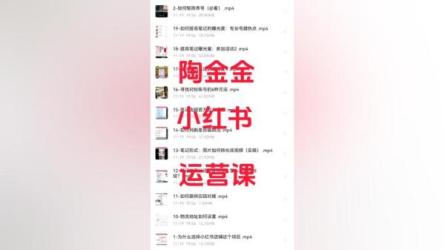 小红书店铺0-1实战教学（60节课）-课程-网盘资源分享