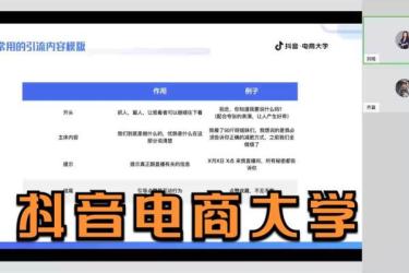 抖音电商[全系列教学]_50-课程-网盘资源分享