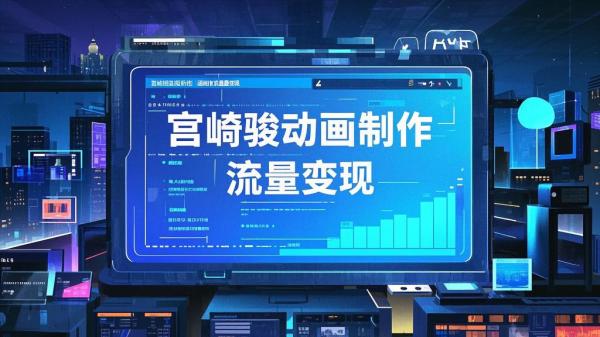 [原创]宫崎骏风格动画制作一键生成流量暴涨单日变现1k[吾爱独家]