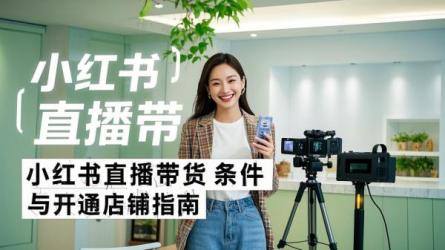 [原创]小红书直播带货需要什么条件？小红书怎么开通店铺？