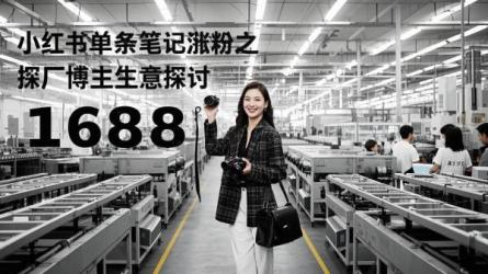 [原创]小红书单条条记涨粉，做「1688探厂博主」是门好生意？