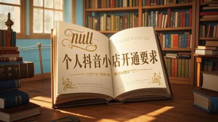 [原创]个人抖音小店怎么开通？有什么要求？