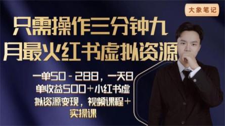 小红书电商运营拼夕夕开店虚拟变现-课程-网盘资源分享