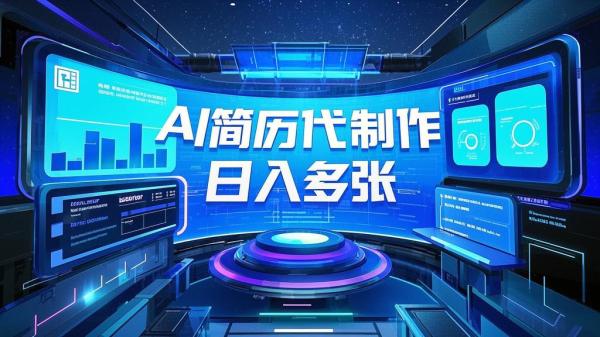 [原创]简历模板升级版AI简历代制作0成本小白轻松日入多张[吾爱独家]