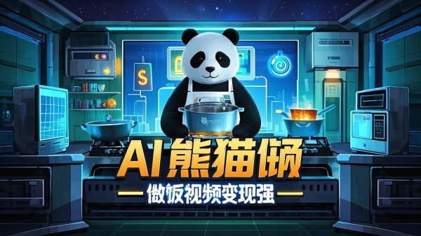 [原创]AI制作熊猫做饭视频，爆款视频流量暴涨，单日变现1k[吾爱独家]