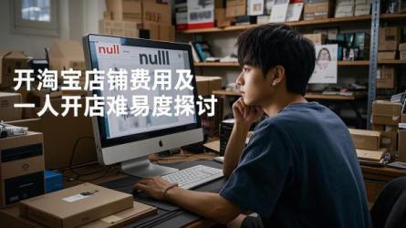 [原创]开一个淘宝店铺需要多少钱？一个人开淘宝店容易吗？