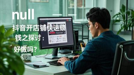 [原创]抖音怎么开店铺快速赚钱？好做吗？