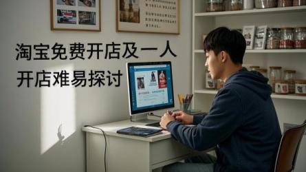 [原创]怎样在淘宝上开店是免费的吗？一个人开淘宝店容易吗？