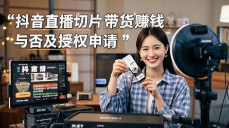 [原创]抖音直播切片带货真的赚钱吗？怎么申请授权？