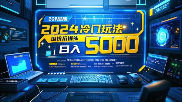 [原创]100 2024冷门玩法平台大力扶持，收益稳定，一天5000，保姆级教程（附抖音7天起号法）[吾爱独家]