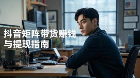 [原创]抖音矩阵怎么带货赚钱？怎么提现？