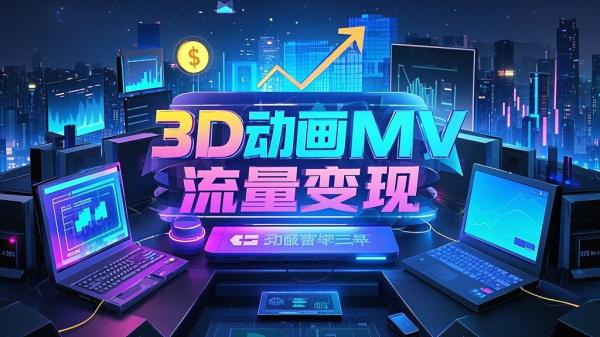 [原创]3D动画MV制作，流量暴涨，单日变现几张[吾爱独家]