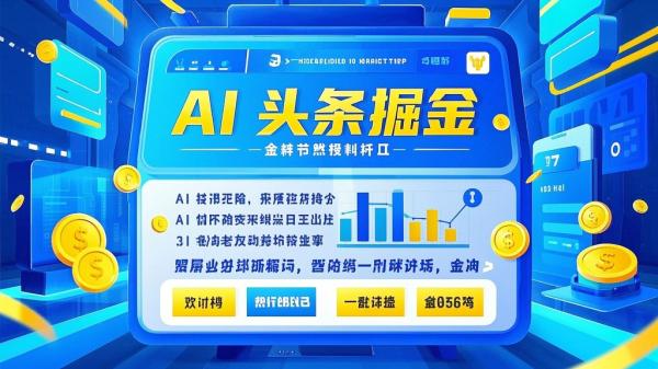 [原创]AI头条掘金项目，复制粘贴稳定变现，AI一键写文，空闲时间轻松变现5张【揭秘】[吾爱独家]