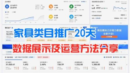 家具营销运营，打造高销量家具账号，让你卖断货-课程-网盘资源分享