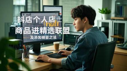 [原创]抖店个人店商品怎么进精选联盟？产品怎么添加到橱窗？