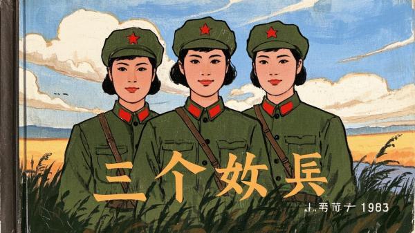 [原创]三个女兵[江苏美术出版社][1985年5月][独家]