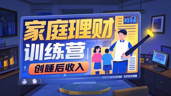 [原创]家庭理财魔法训练营，从0-1建立理财体系，持续创造睡后收入[吾爱独家]