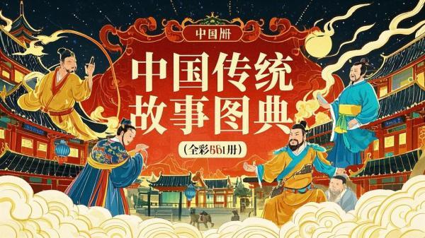 全彩六册，传统故事图典棒。[原创]