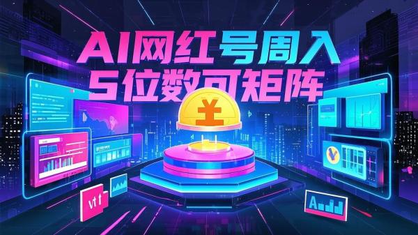 [原创]AI打造网红账号一周收入超5位数还能矩阵操做[吾爱独家]