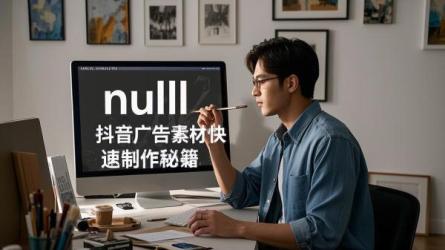 [原创]如何快速制作抖音广告素材？