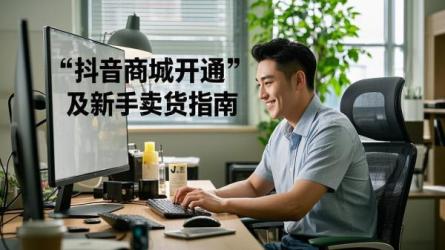 [原创]抖音商城怎么开通？新手如何在抖音上卖货？