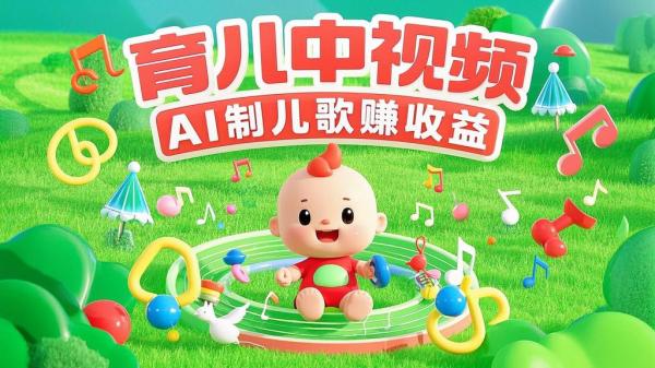 [原创]育儿类中视频项目用AI制作儿歌MV赚取流量收益[吾爱独家]