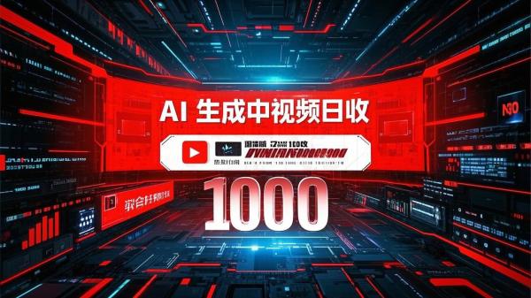 [原创]免费无限制AI一键生成原创中视频单账号日收益1000[吾爱独家]