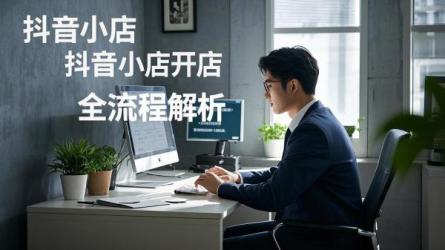 [原创]抖音卖货小店怎么开店？流程是什么？